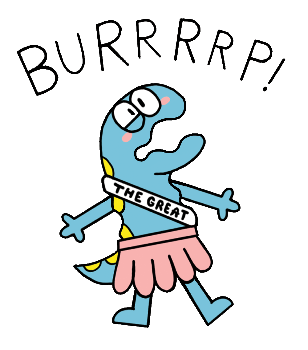 Excuse Me Burp Sticker by T. L. McBeth for iOS & Android GIPHY