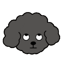 Poodle 翻白眼 Sticker