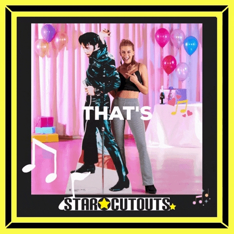 Happy Elvis Presley GIF by STARCUTOUTSUK