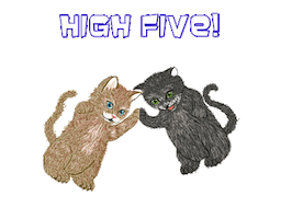 high five teamwork Sticker