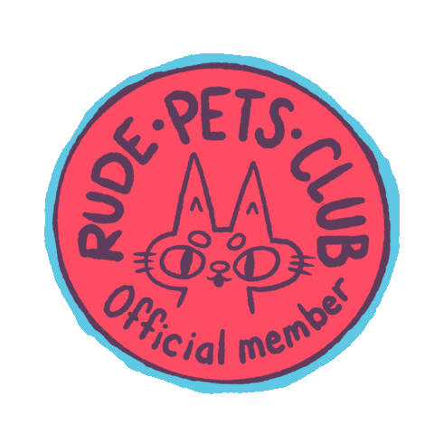 Cat Club Sticker by rudepetsclub