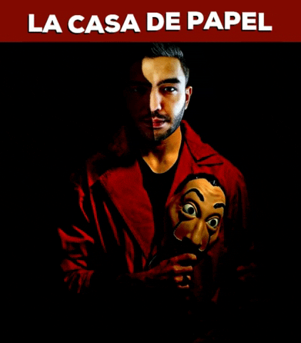 La Casa De Papel Mask GIF by sepulchral