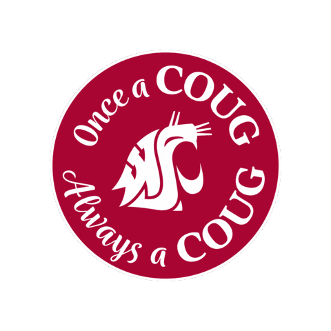 Washington State University Go Cougs Sticker by WSU Pullman