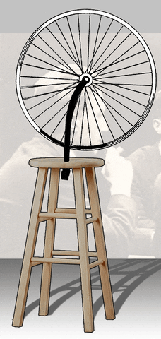 Rotate Marcel Duchamp GIF by RetroCollage