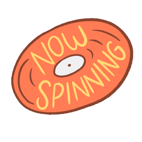 Vinyl Spinning Sticker by Leah Strayhorn