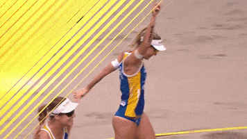 Beach Volleyball Wow GIF by Volleyball World