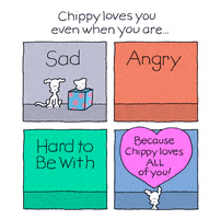 sad i love you GIF by Chippy the Dog