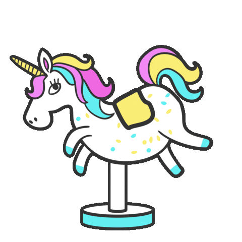 Unicorn Cheer Sticker by WallDecaux
