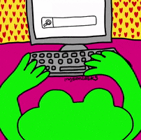 Type Frog GIF by Mypenleaks