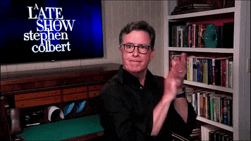 Stephen Colbert Clap GIF by The Late Show With Stephen Colbert