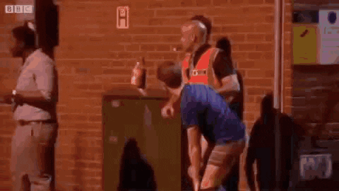 people falling GIF