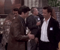 New trending GIF tagged friends happy dance chandler…