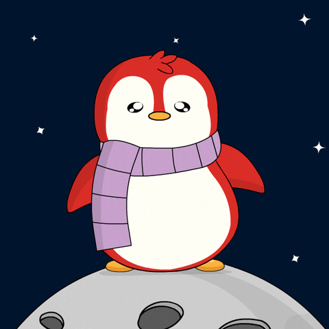 Happy Outer Space GIF by Pudgy Penguins