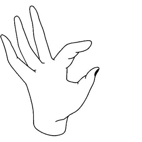 Hand Ok Sticker by Ilze Ance