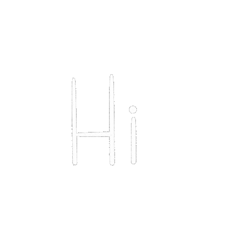 Rainbow Hello Sticker