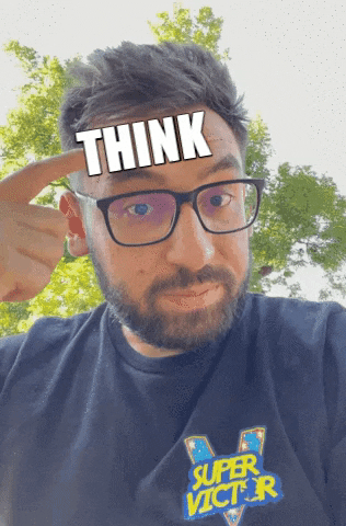 Think About It GIF by SuperVictor