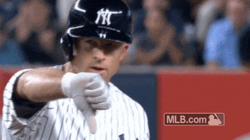brett gardner thumbs down GIF by MLB