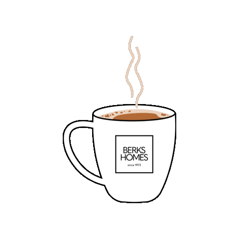 Good Morning Coffee Sticker by Berks Homes