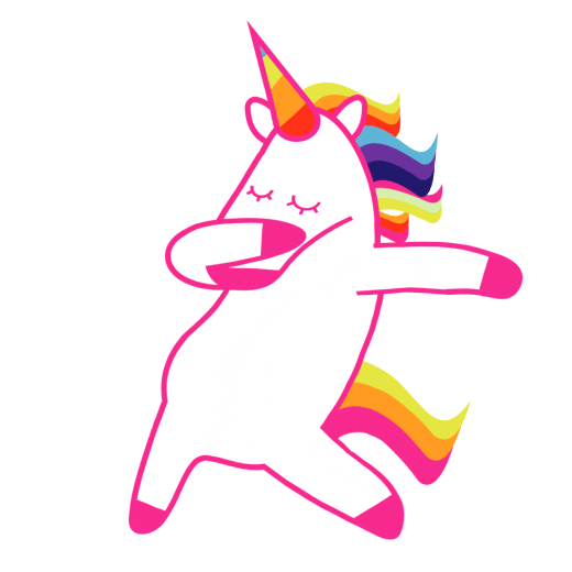 Unicorn Dancing Sticker by HUisHU
