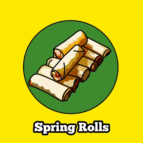 Hungry Spring Rolls GIF