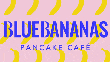Blue Bananas Pancake Café GIF