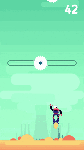 flying mr roboto GIF by ReadyGames