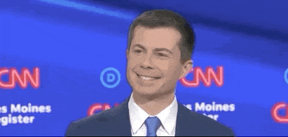Democratic Debate Smile GIF by GIPHY News
