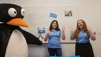 penguin waving GIF by ST Math