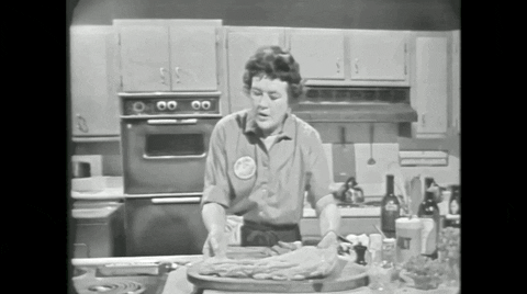 Pop Culture Cooking GIF by Julia Child - Find & Share on GIPHY