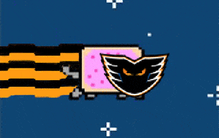 LVPhantoms cat hockey running ghost GIF