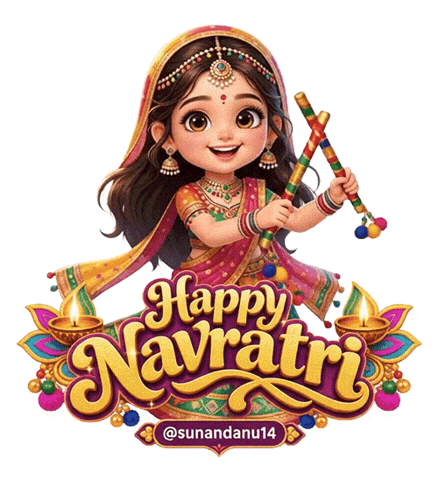 Jai Mata Di Garba Sticker