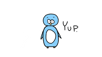 greggvalentine yes penguin doodle yup GIF