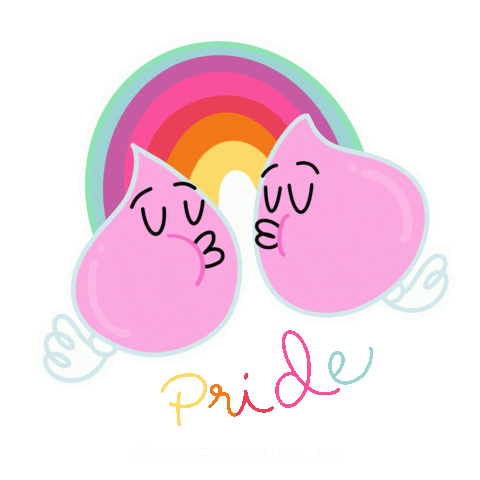 Gay Pride Sticker by Laura Pereda