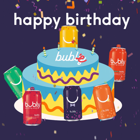 Celebrate Happy Birthday GIF by bubly