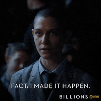 asia kate dillon fact i made it happen GIF by Billions