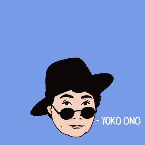 Yoko Ono Love GIF by INTO ACTION
