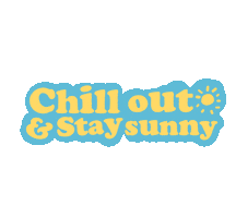 Chill Out Sun Sticker by MIMITIKA