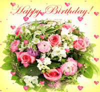 Happy Birthday Roses GIF - Happy Birthday Roses Bouquet - Discover