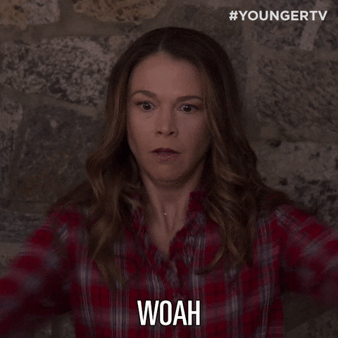 Excited Suttonfoster GIF by YoungerTV