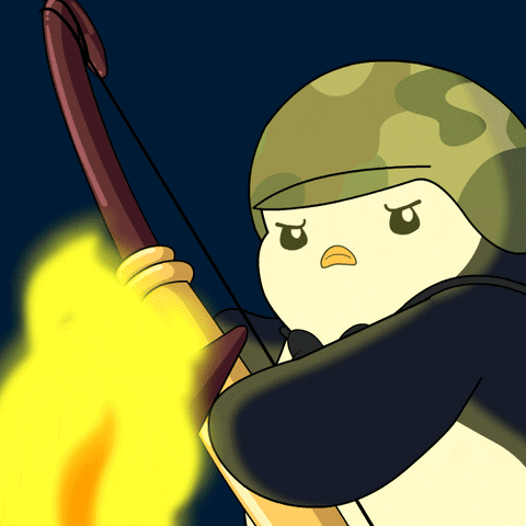 War Fight GIF by Pudgy Penguins