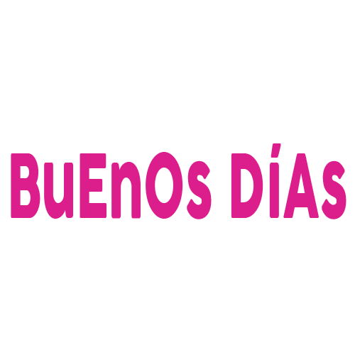 Good Morning Buenos Dias Sticker by Gyndly Design