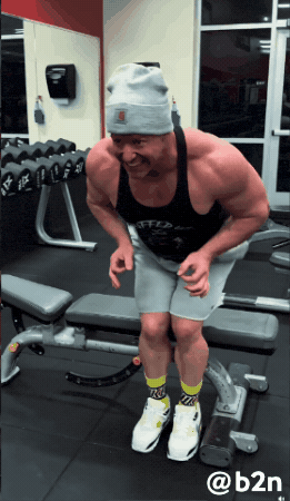 Griddy Gym Fail GIF