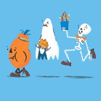 Trick Or Treat Halloween GIF by GarethBrownIllustration