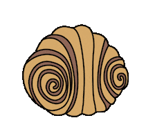 Cinnamon Roll Food Sticker