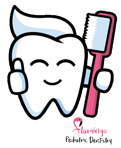 Flamingo Pediatric Dentistry Sticker
