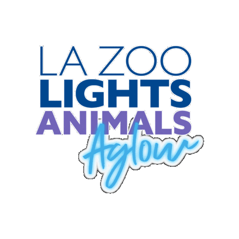 Los Angeles Zoo Lights Sticker by Los Angeles Zoo and Botanical Gardens
