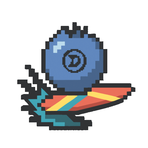 2D 8Bit Sticker by Daze Off