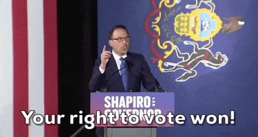 Right To Vote Victory Speech GIF by GIPHY News