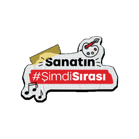 Sanat Sticker by Bahçeşehir Koleji