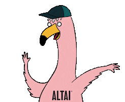Scream Flamingo Sticker by Altai Company